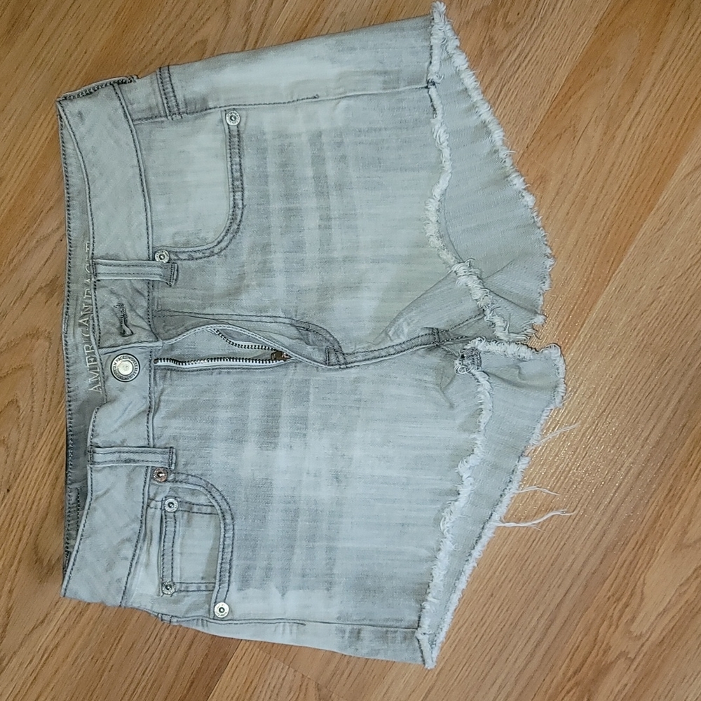 Womens American eagle grey Jean shorts